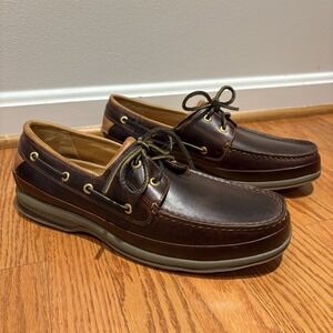 Sperry Gold Cup ASV Amaretto Boat Shoe Men's Sz 13 Brown Leather